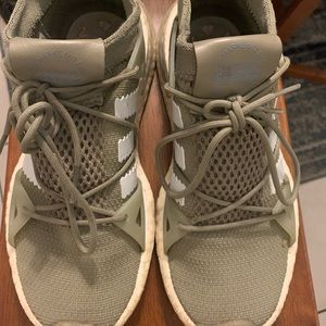 Olive green Adidas Arkyn shoes